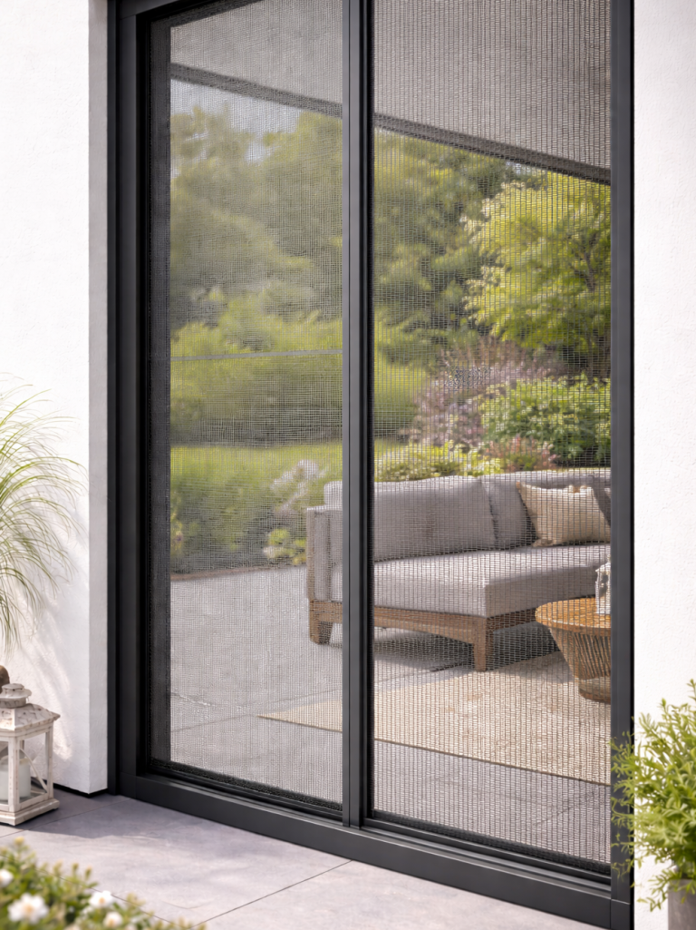 Fliegengitter für Türen Plissee (ein-/doppelflügelig) sowie Dreh- & Pendeltüren.